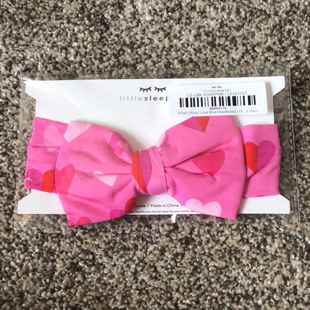 Price⬇️🆕Little Sleepies Girls XOXO Luxe Soft & Stretchy Bow Headband